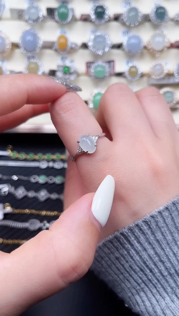 【闪购商品】翡翠戒指银S925镶嵌福利