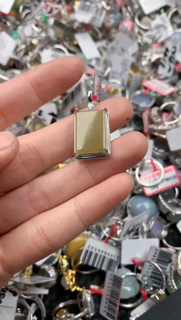 银S925镶嵌戒指翡翠444-----6