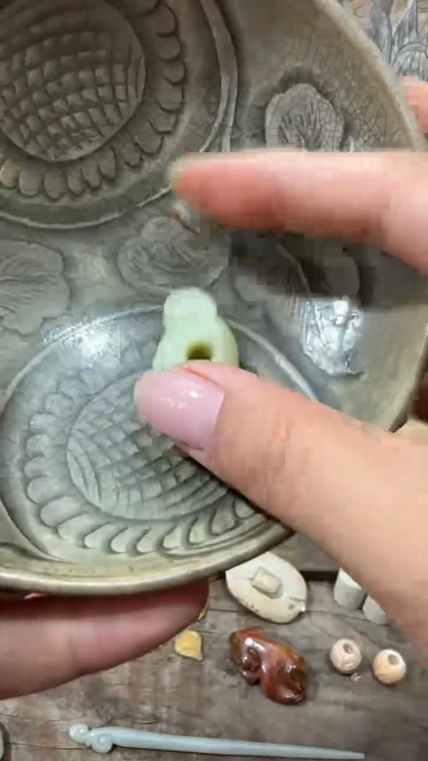 瓷片手工，手绘，陶瓷