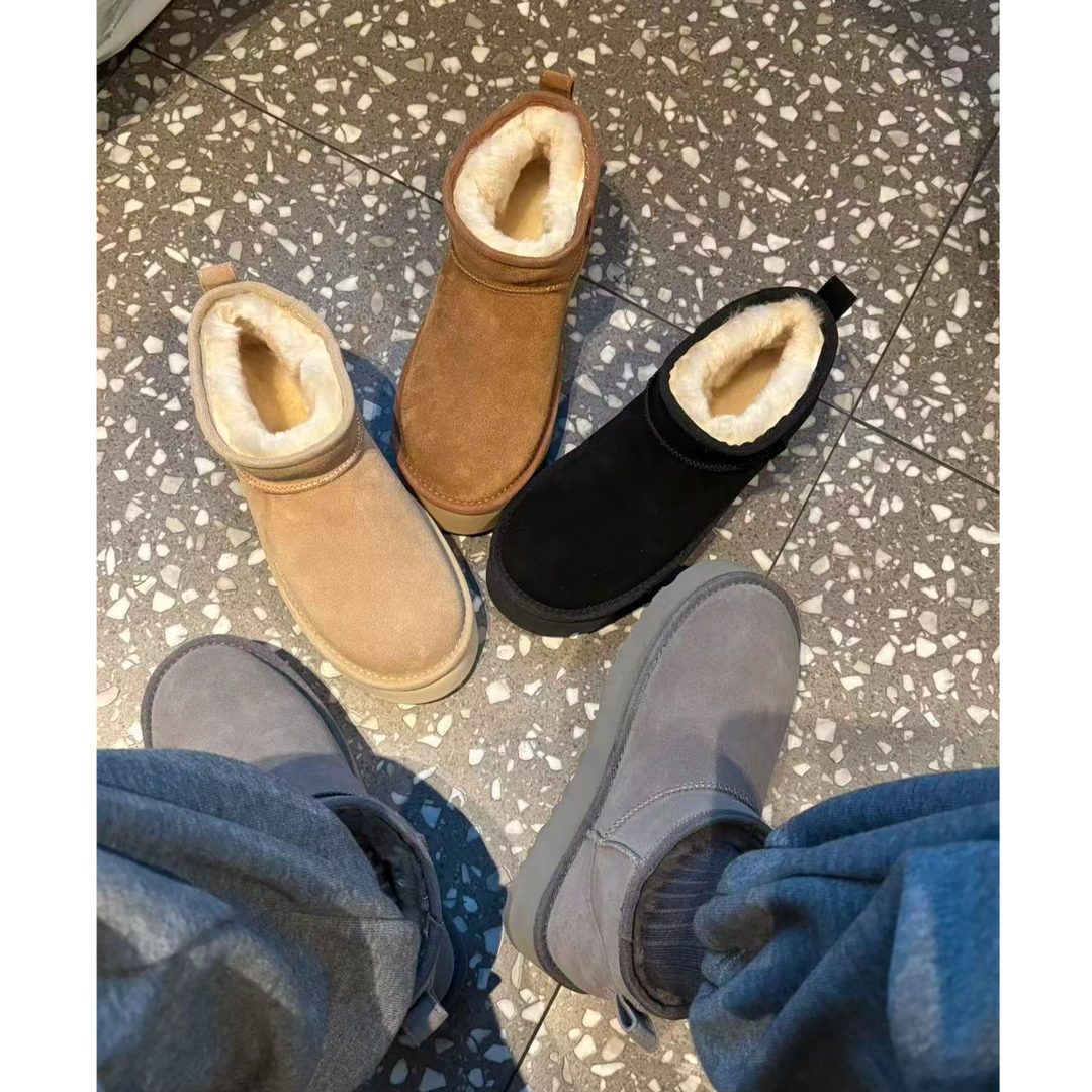 莹莹家/W.THE.ONE欧货女鞋高品厚底保暖雪地靴短靴