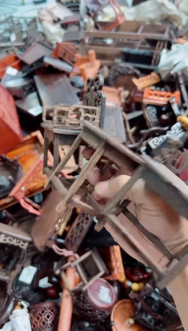 木7花架底座花架摆件处理一套