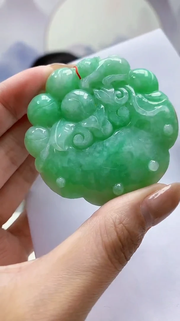 未镶嵌定制翡翠4852MM-毛货挂件62
