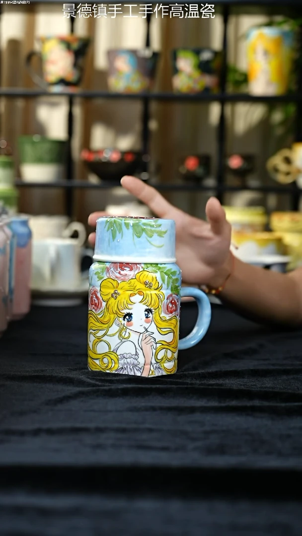 杯子景德镇手绘凉水壶