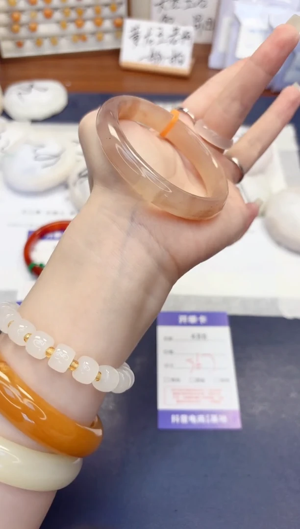 石英质玉手镯未镶嵌486-紫罗兰-圈口56