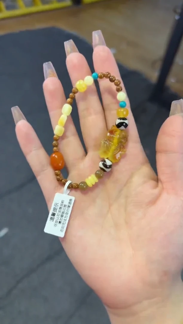 【闪购商品】蜜蜡手链未镶嵌 BT蜜蜡多宝单圈多样性发其一