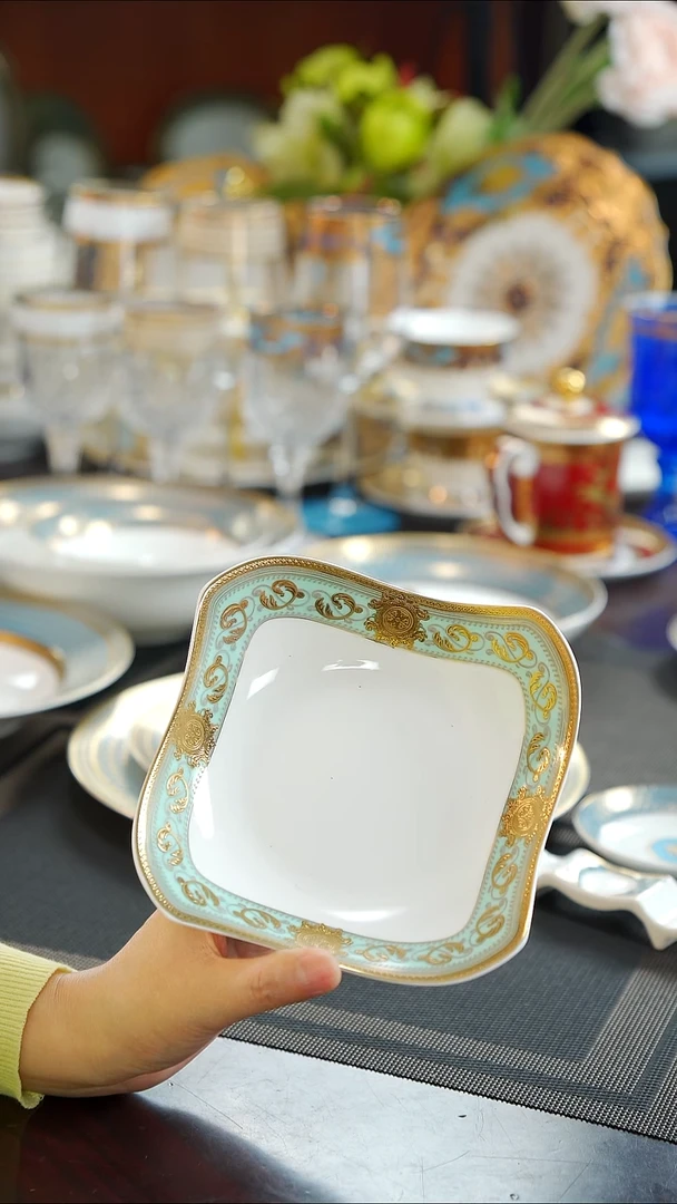 瓷片6寸方形碗2个 福利款