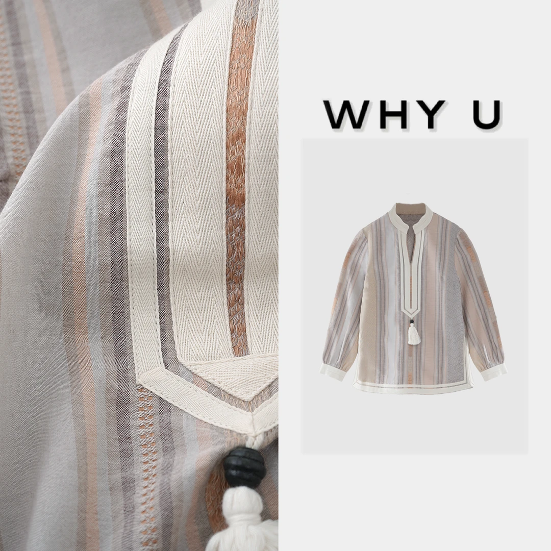 WHY U-25SS早春新品独特设计轻奢简约流上衣【流苏尾】
