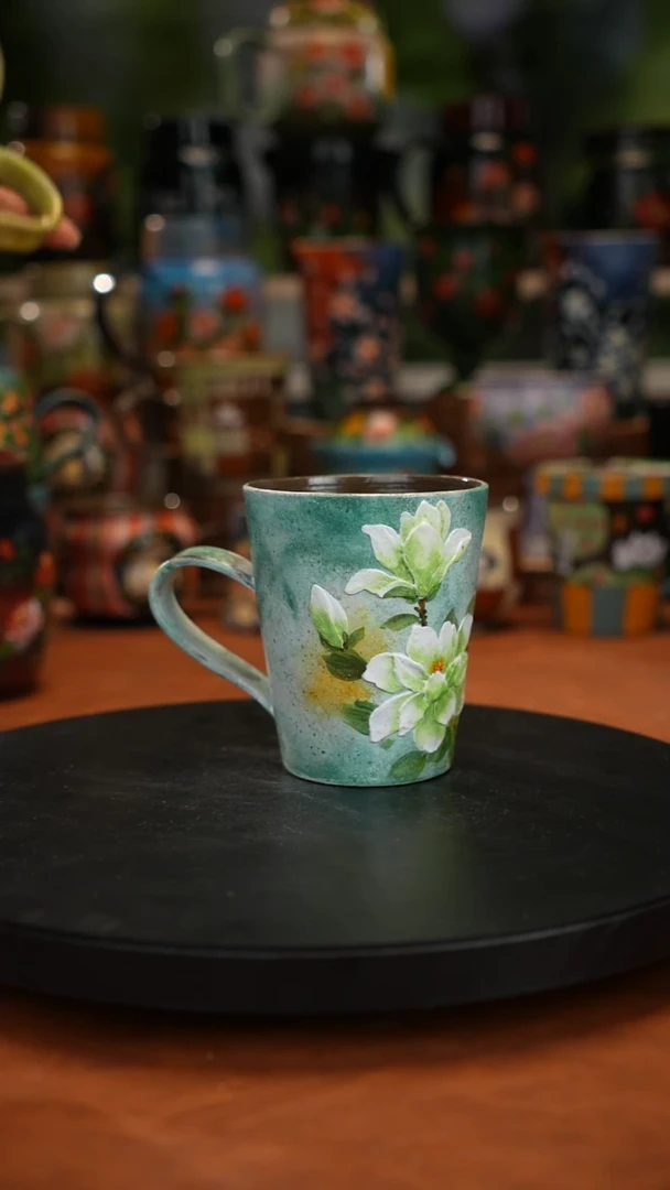 油画手 绘釉下彩