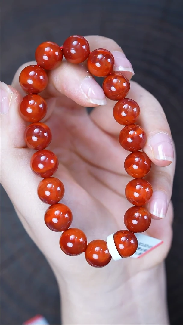 未镶嵌手串南红玛瑙无胶无裂瓦西原矿35g11mm+1111