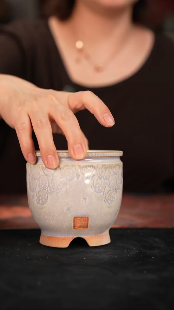 6-9-076花盆口径7.5微瑕