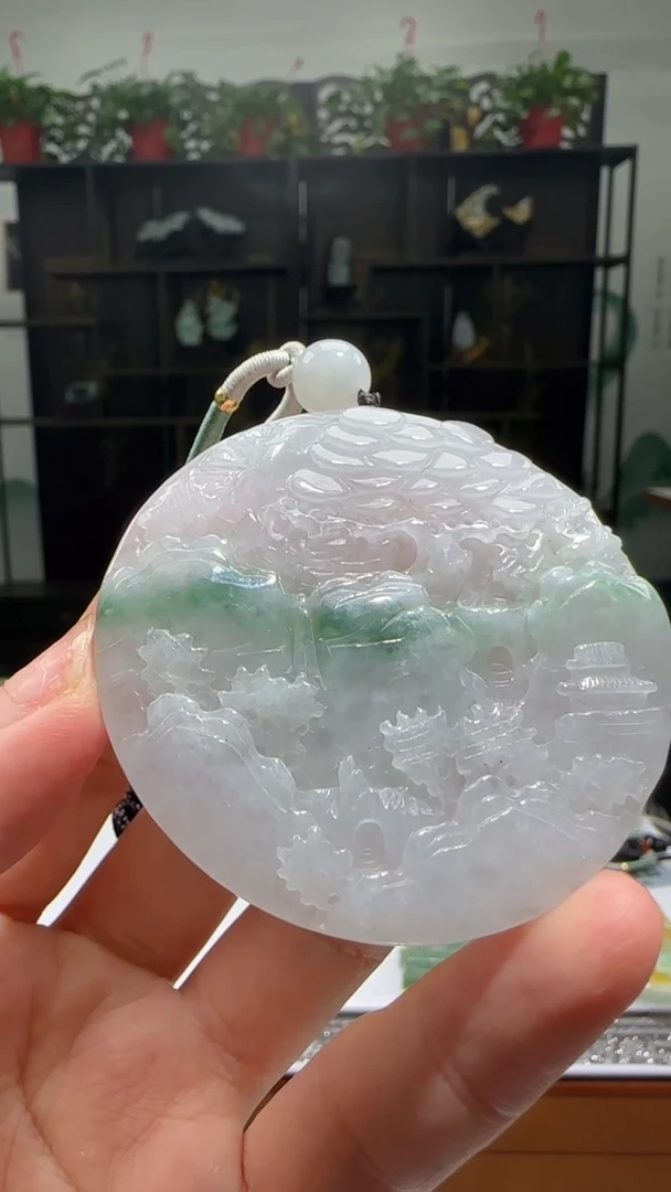 【闪购商品】翡翠颈饰未镶嵌天然翡翠A货吊坠