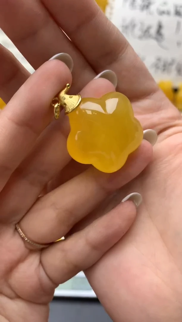 琥珀银S925镶嵌珠宝奇石015琥珀蜜蜡微瑕