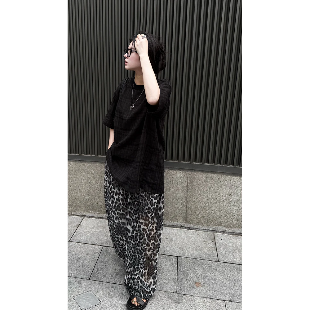 LA CALLA黑格亚麻编织重工短袖OY-M-5424