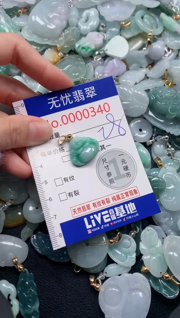 吊坠(不含链)未镶嵌翡翠340