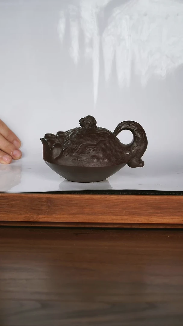 【闪购商品】紫砂茶壶 金蟾壶 深井老紫泥