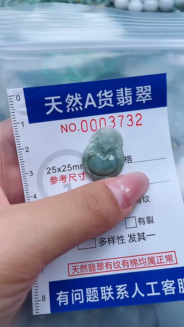 翡翠未镶嵌吊坠(不含链)1