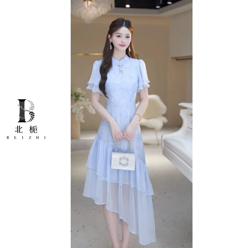 【北栀】新款 新中式国风连衣裙  814348