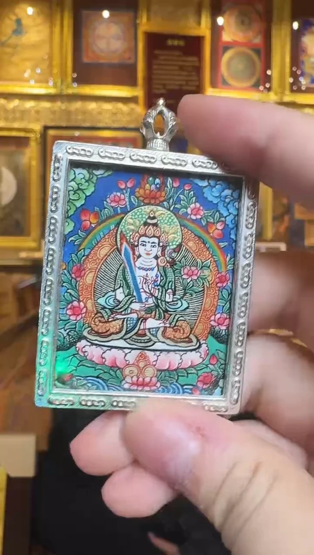 吊坠虚老师--热贡纯手绘