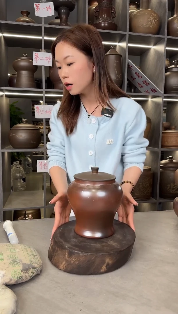 【闪购商品】罐本陶手作泥兴陶柴烧八两茶叶罐瑕疵气泡