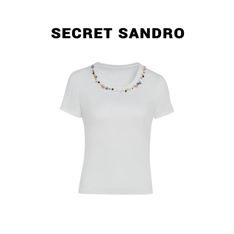【贝壳】【Secret Sandro】楚楚  T恤  T55280037Q