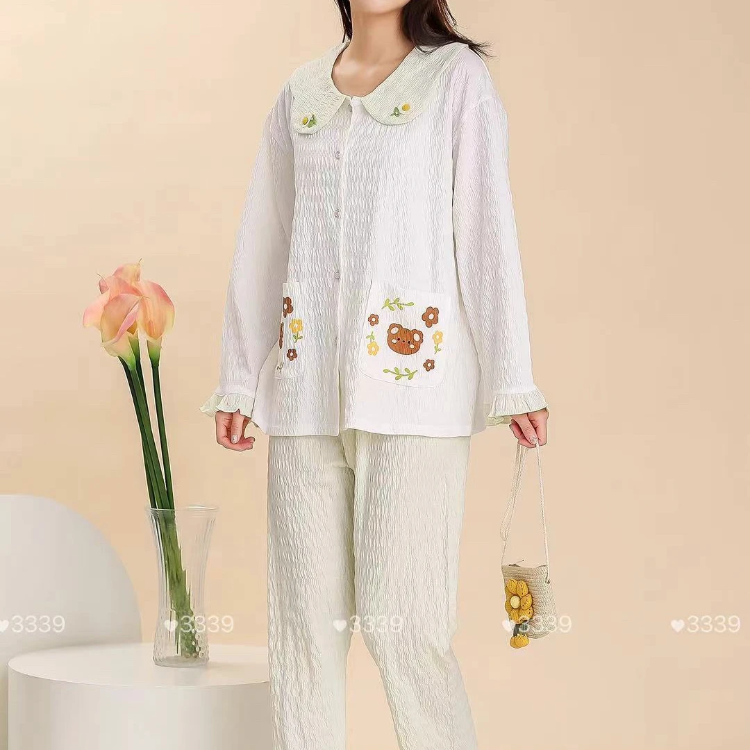 女士特价雨润百合新款春秋家居服套装；3339