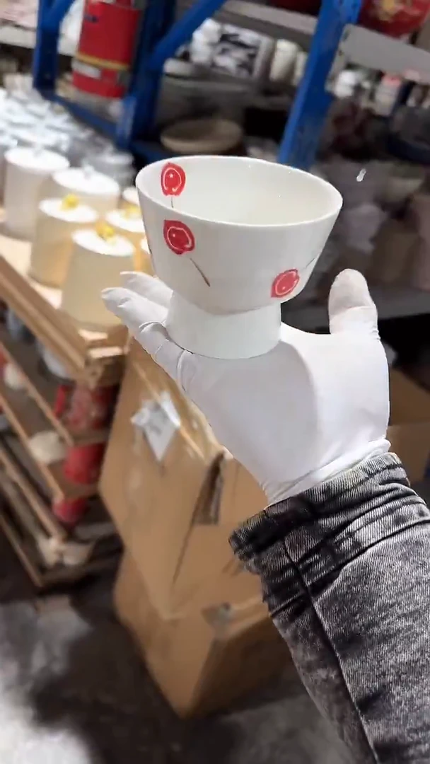 陶瓷高脚碗微瑕 凑满20元包邮