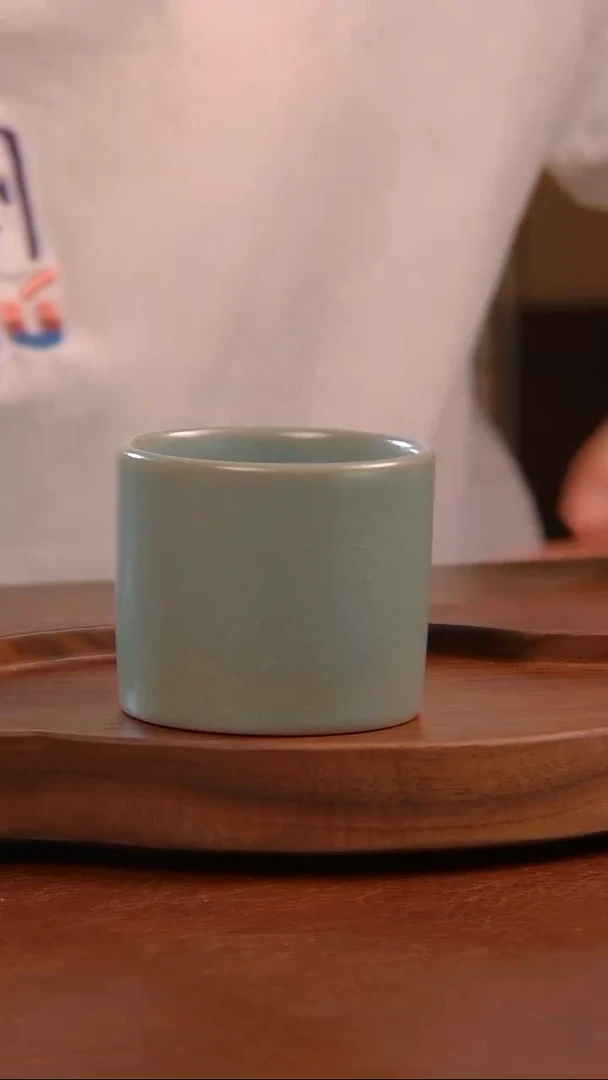 瓷片673号  扳指杯 马