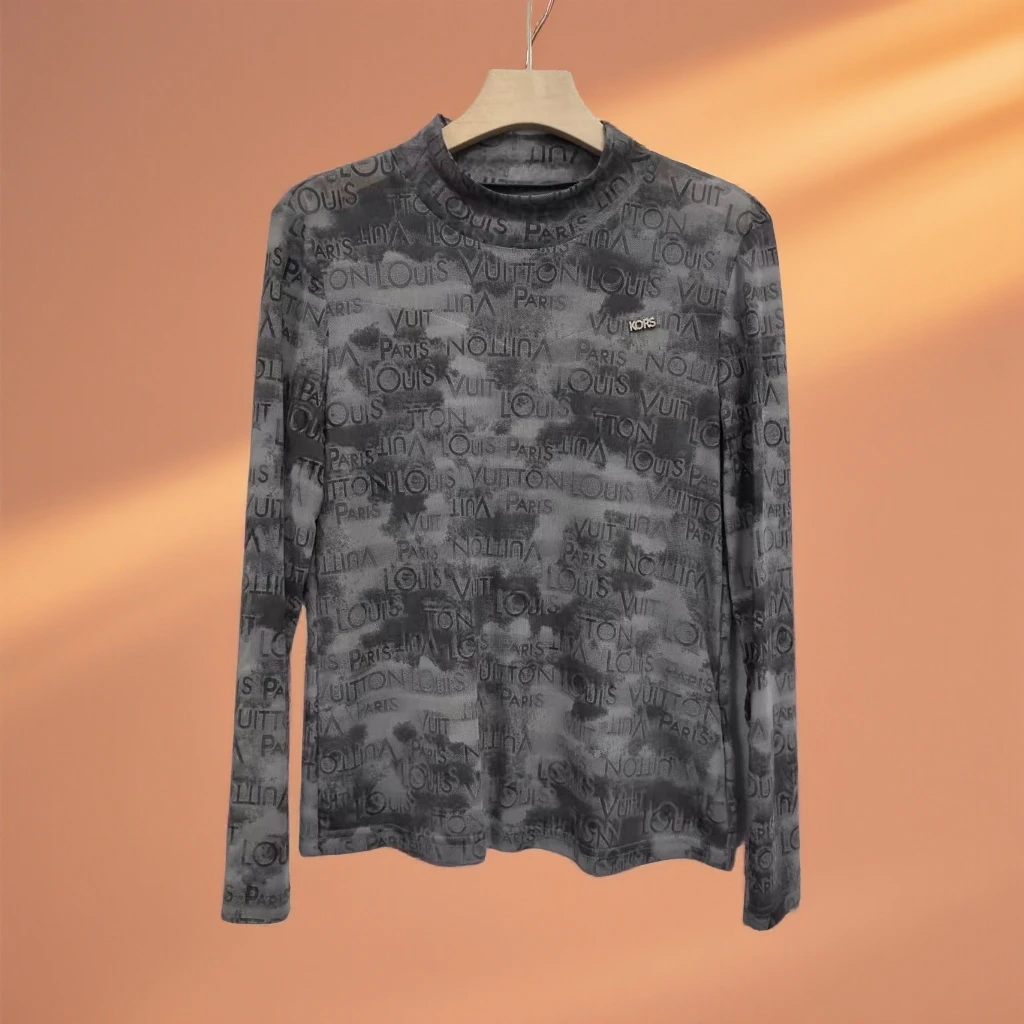 V3061 新款时尚气质显瘦简约百搭打底衫弹力修身小衫