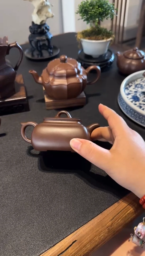 茶壶紫砂用****7长四方 紫砂壶
