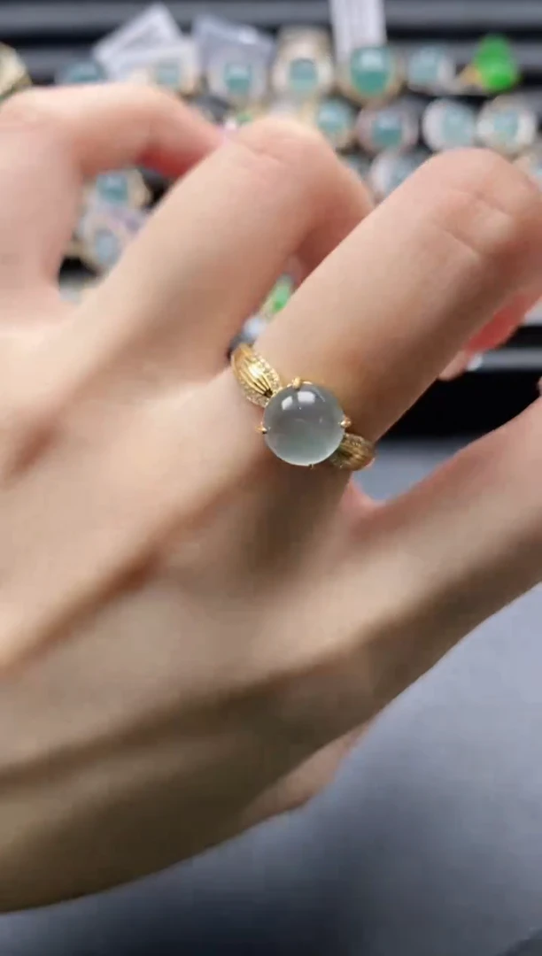 【闪购商品】翡翠戒指银S925镶嵌1111
