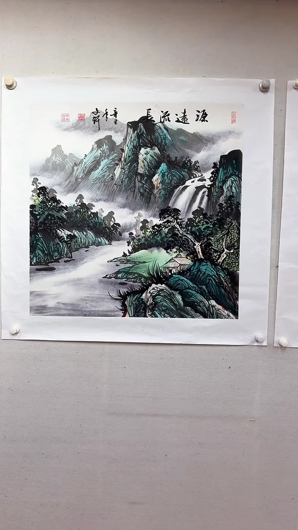 国画源远流长/4尺斗方托底/莫文轩