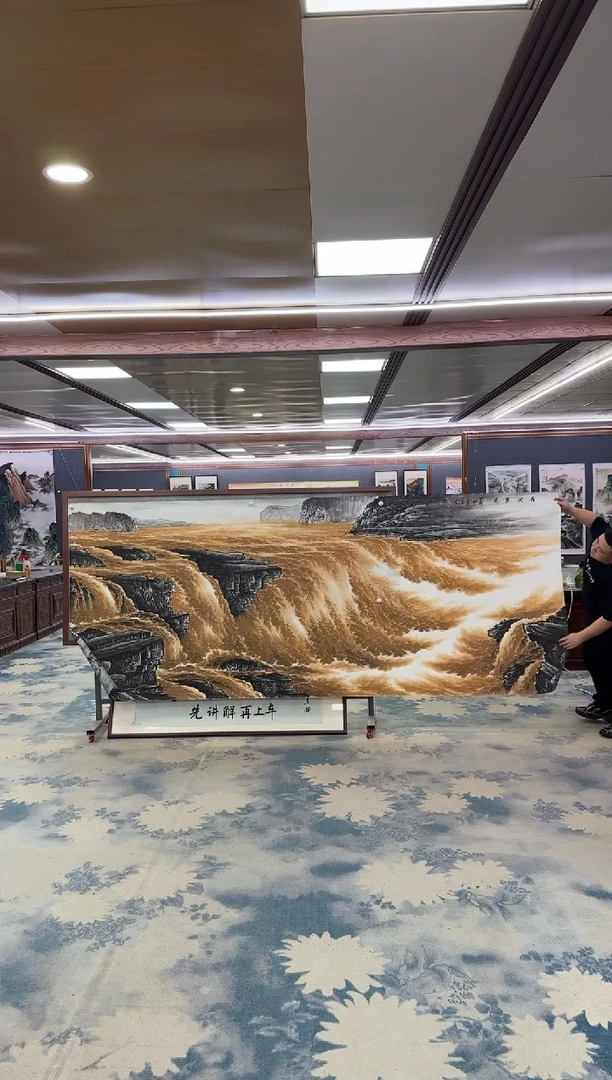 国画W-张伦玉-大丈二-山水国画