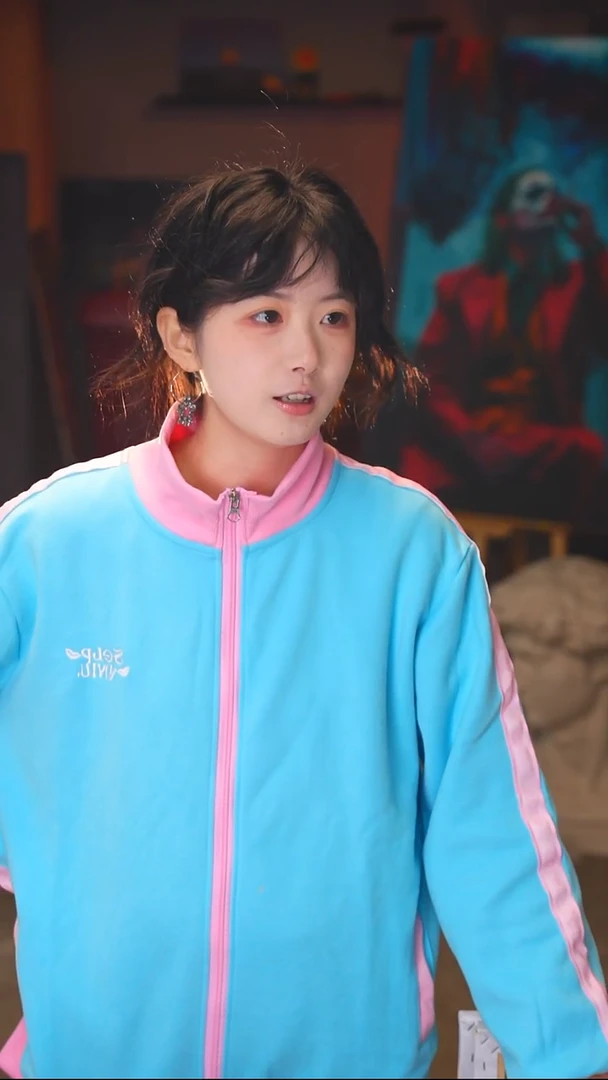 油画鯨*流萤丙烯画纯手绘小尺寸