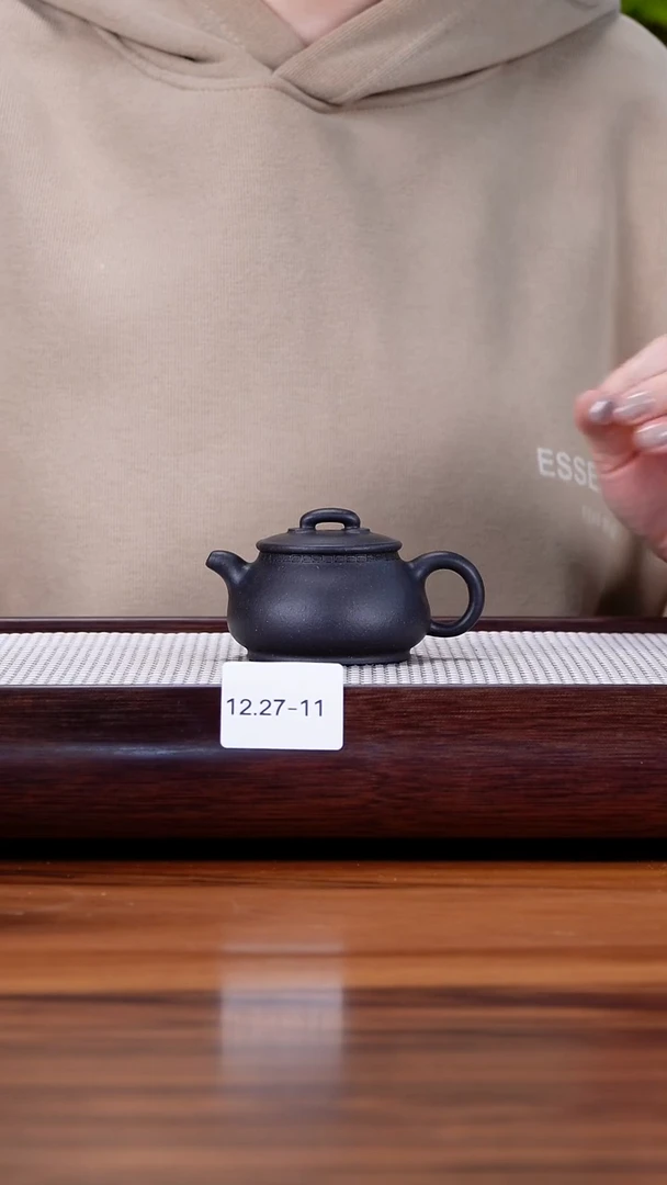 茶壶紫砂12.27-11老紫泥 焐灰 儒相微瑕90
