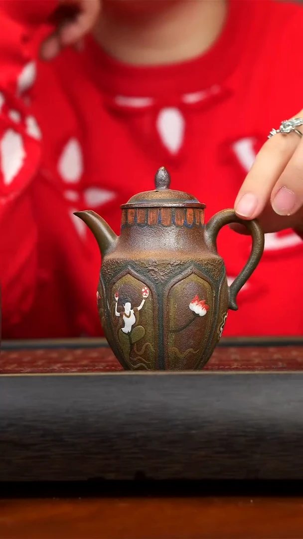 【闪购商品】紫砂茶壶柴烧高执壶