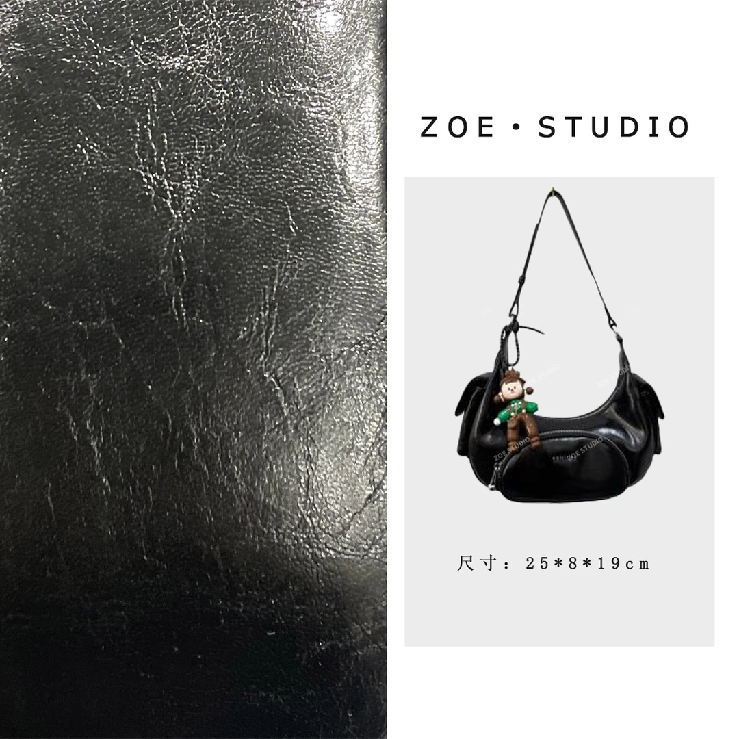 【佐伊甄选】QYX-81400-黑色轻奢女士时尚潮流百搭单肩斜挎包