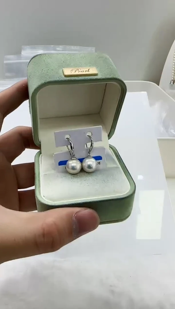 【闪购商品】淡水珍珠DA银S925镶嵌b320 耳钩10