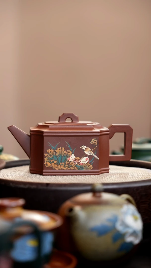 茶壶紫砂底槽清沐宇八方
