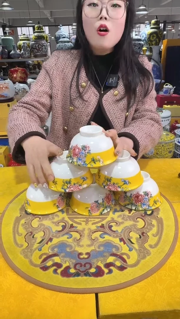 【闪购商品】碗景德镇陶瓷碗六个