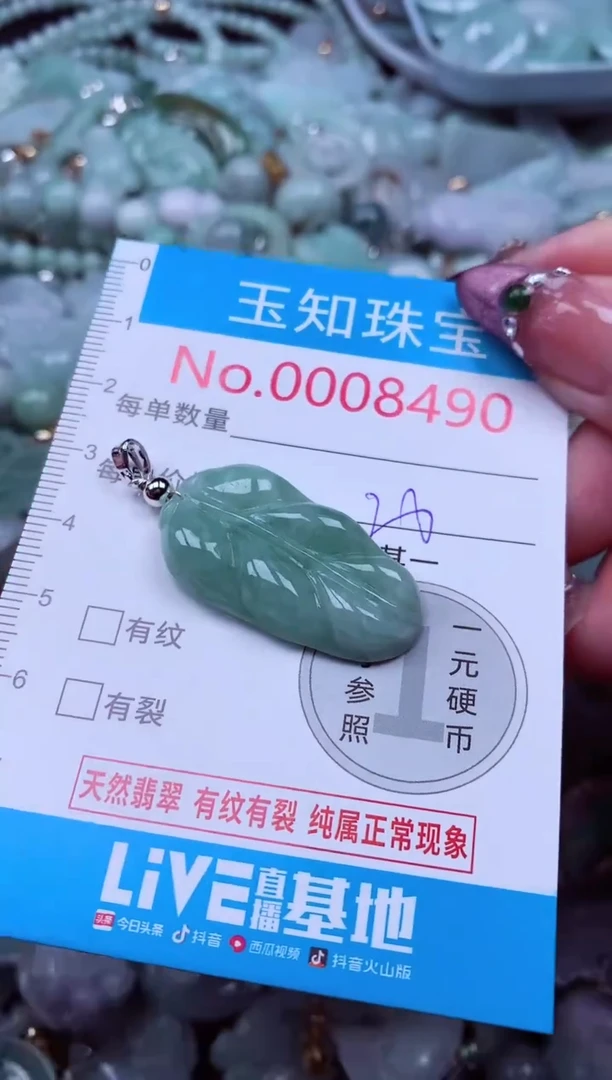 吊坠(不含链)未镶嵌翡翠8490