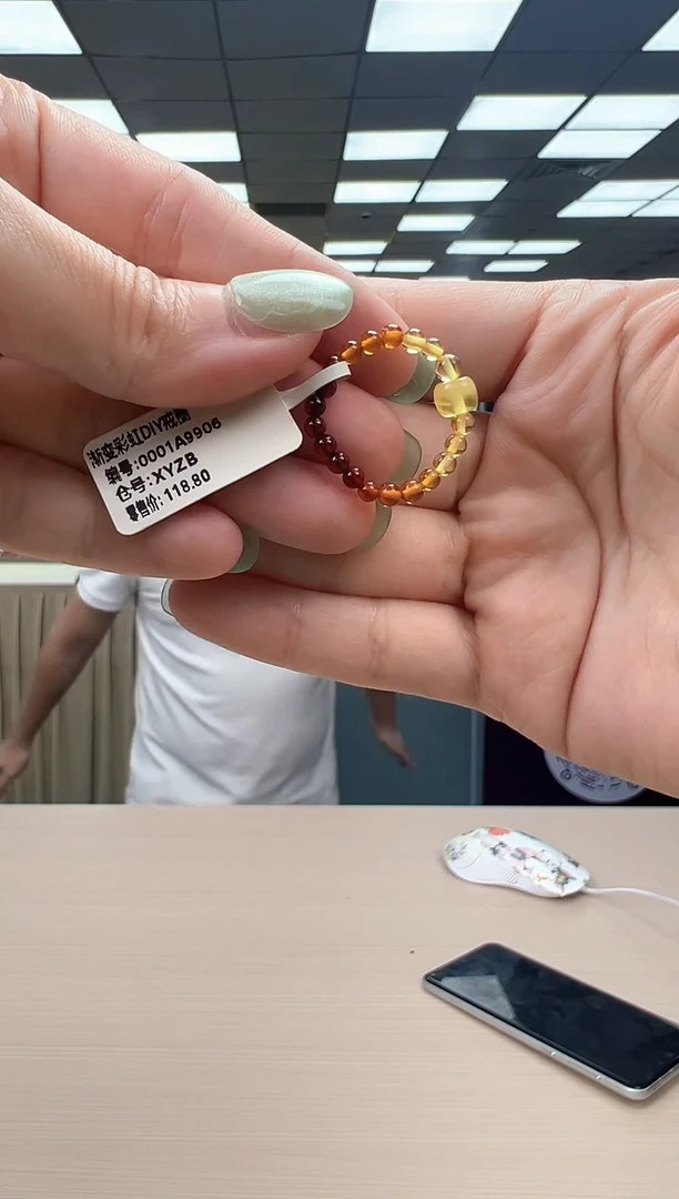 未镶嵌琥珀珠宝奇石琥珀戒指