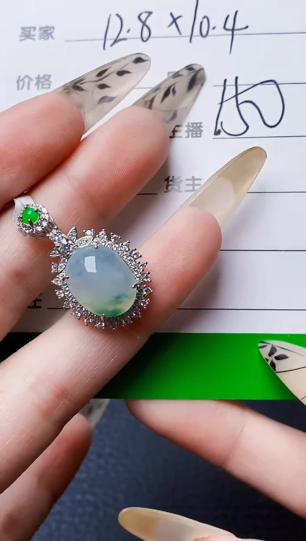 银S925镶嵌戒指翡翠3134