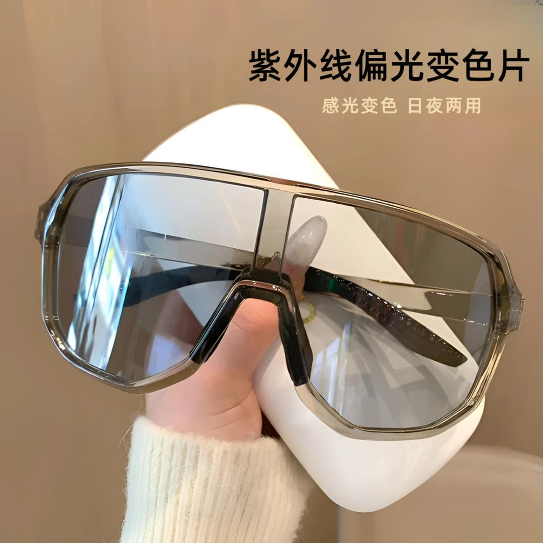 专业骑行护目防风镜户外登山自行车骑行日夜两用偏光变色防雾镜男