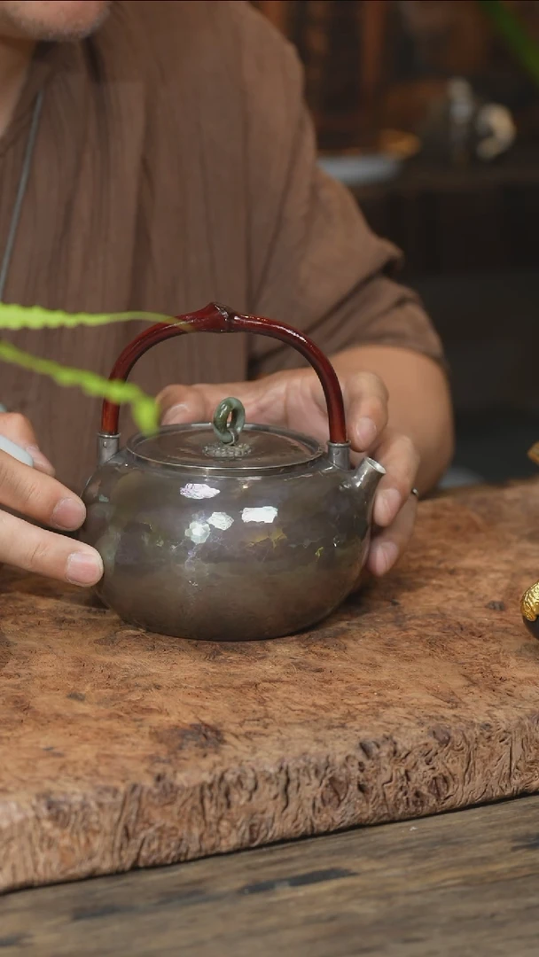匠心严选 鸡血藤紫皮提梁壶