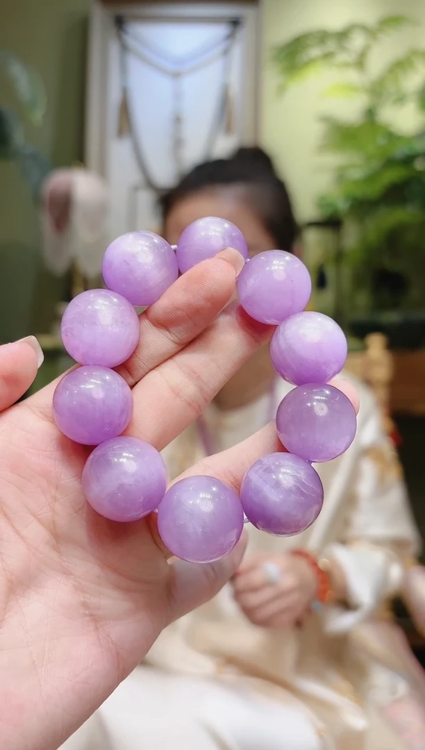【闪购商品】锂辉石手串未镶嵌紫锂辉手串24