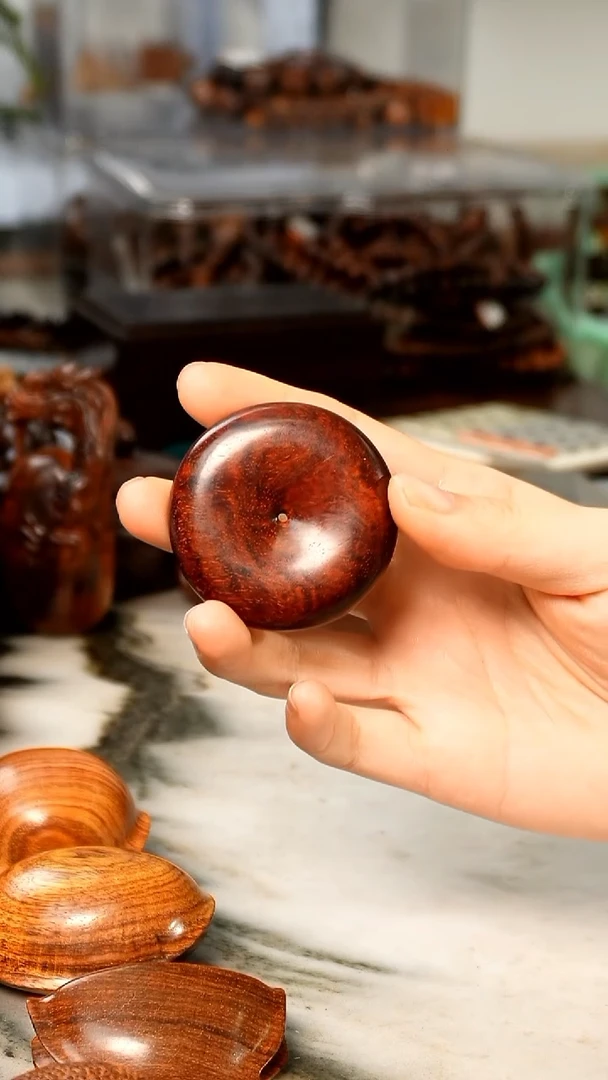 小叶紫檀平安扣印度老料