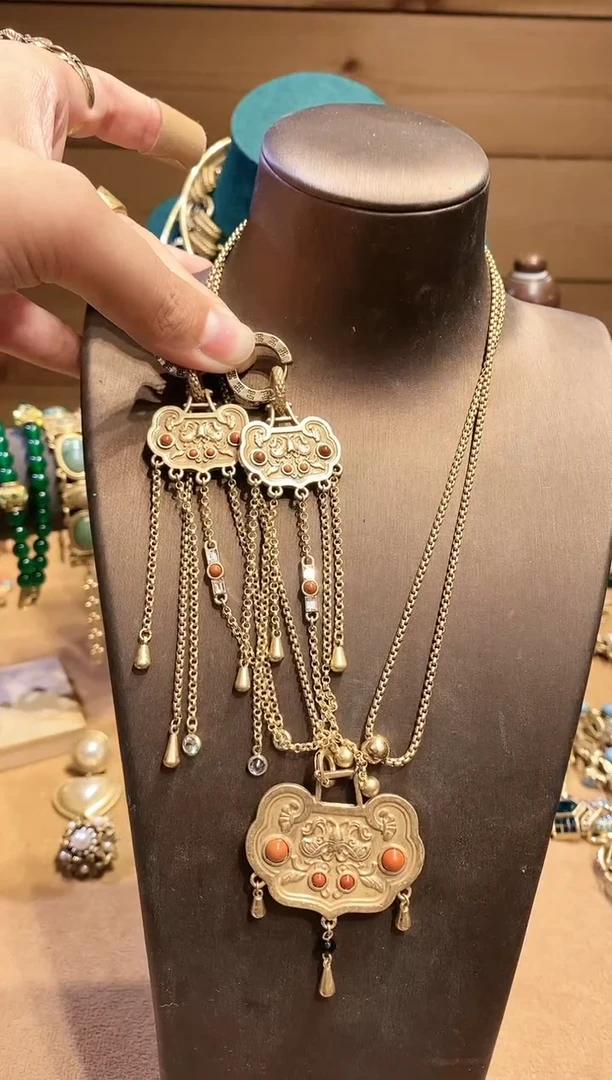 纯铜925银无时尚中古经典珠宝饰品