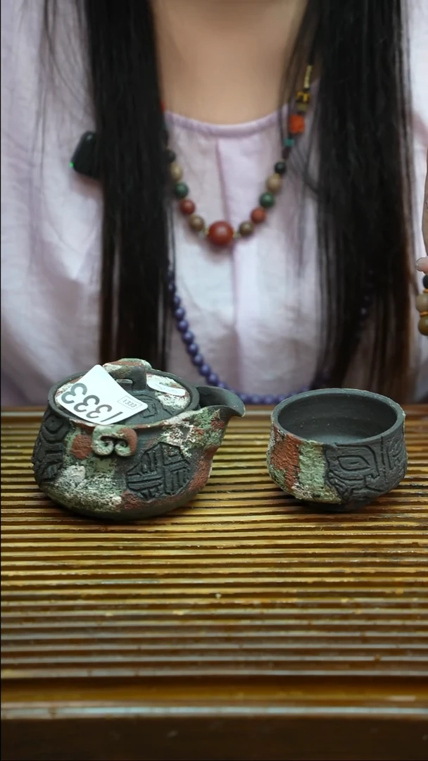 万古烧粗陶手工茶具