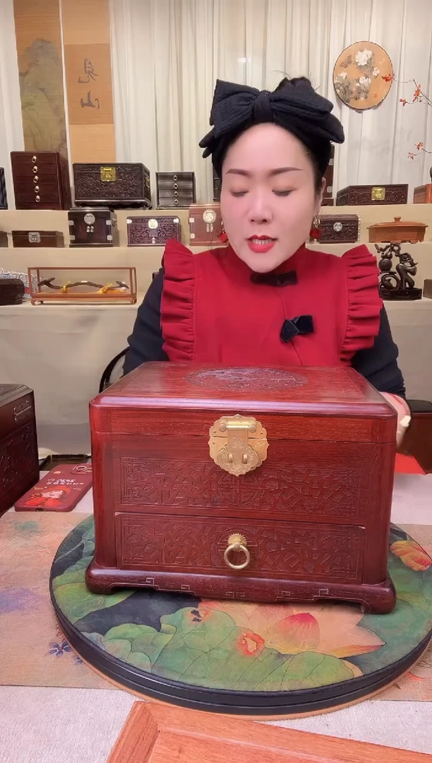 【闪购商品】紫檀木类成套家具紫檀首饰盒