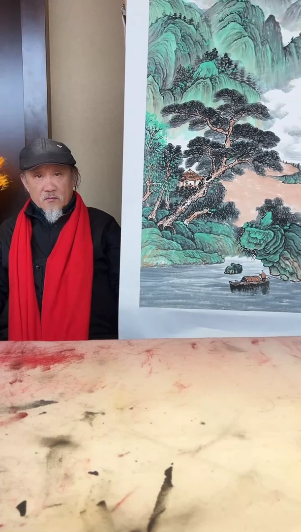 【闪购商品】绘画峡谷渔村  赵文斌 4.5平尺
